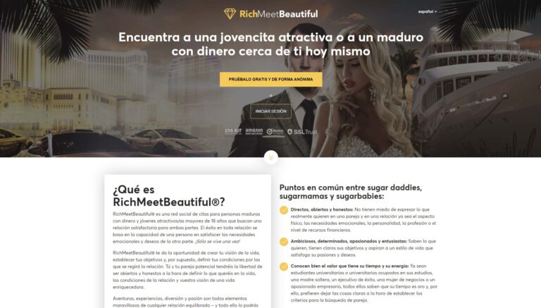 RichMeetBeautiful Espania Screenshot - Páginas de Citas
